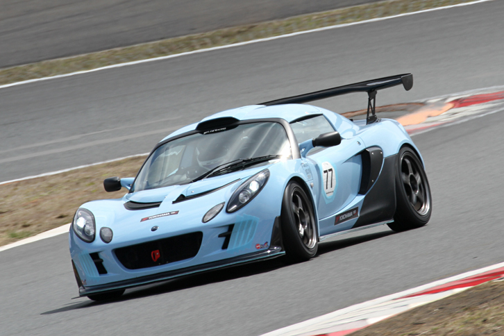 全26台が参戦したJAE LOTUS 111 CUP第1戦で、ブッちぎりでポール・トゥ・フィニッシュを飾った「フェイズ2 エキシージS」。