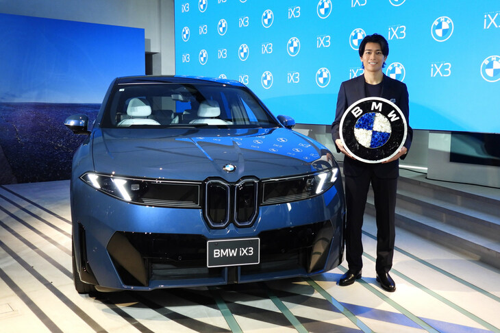 BMWブランド・フレンドに任命された、サッカーの中村敬斗選手。