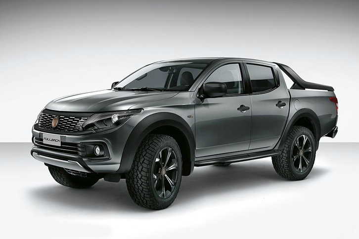 こちらは、FCAの最新ピックアップトラック「フィアット・フルバック」（ショーカー仕様）。