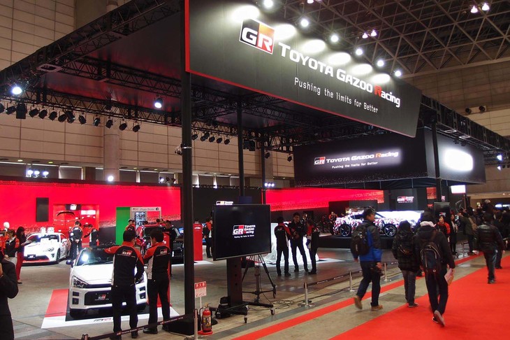 東京オートサロン2019のTOYOTA GAZOO Racingブース。
