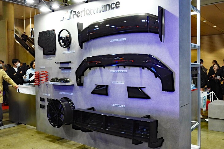 「ヒョンデ・アイオニック5 N」用に販売される予定の「Nパフォーマンスパーツ」のプロトタイプ。