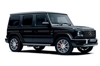 「メルセデスAMG G63」。ラダーフレームシャシーに最高出力585PSの4リッターV8ツインターボエンジンを積む。