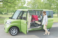 助手席側の「ミラクルオープンドア」。