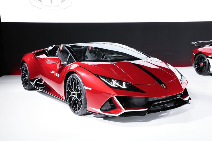 ウラカンEVOスパイダー（フロントビュー）