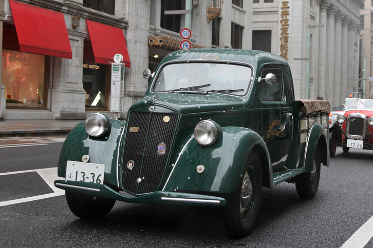 1948年「ランチア・アルデア カミオンチーノ」。珍しいランチアのピックアップは、ランチアとは縁の深いディーラーであるガレーヂ伊太利屋のデモカー。