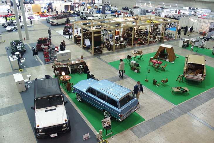 オートモビル カウンシル2022のSUV＆GEARコンセプト展示エリアの様子。