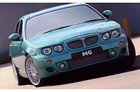 ローバー「75」のエンジンと前輪駆動システムを使う、MGのスポーティセダン「MG ZT」。2.5リッターV6を搭載し、チューニングの違いにより160ps、180ps、190psの3種類が用意される。