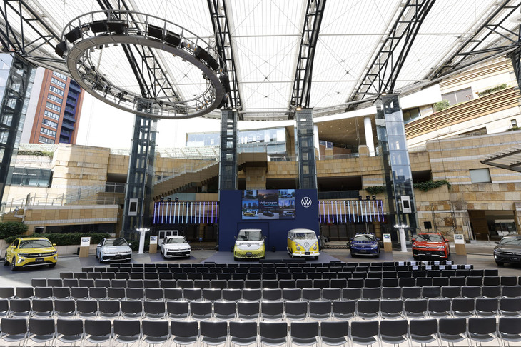 「フォルクスワーゲン・ブランドエキシビション」の会場の様子。