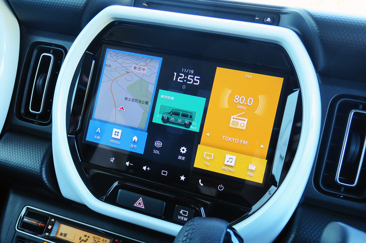 スズキ・ハスラー ハイブリッドXターボ（4WD）（インフォテインメントシステム）