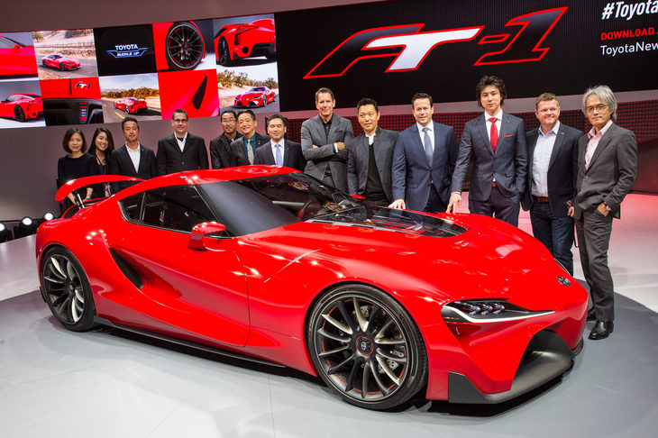 トヨタが2014年の北米国際自動車ショーで発表したコンセプトカー「FT-1」。直6エンジンを搭載したFRスポーツカーのデザインスタディーだった。