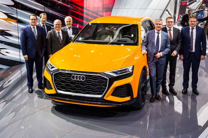 ジュネーブショーにおける発表会の様子。