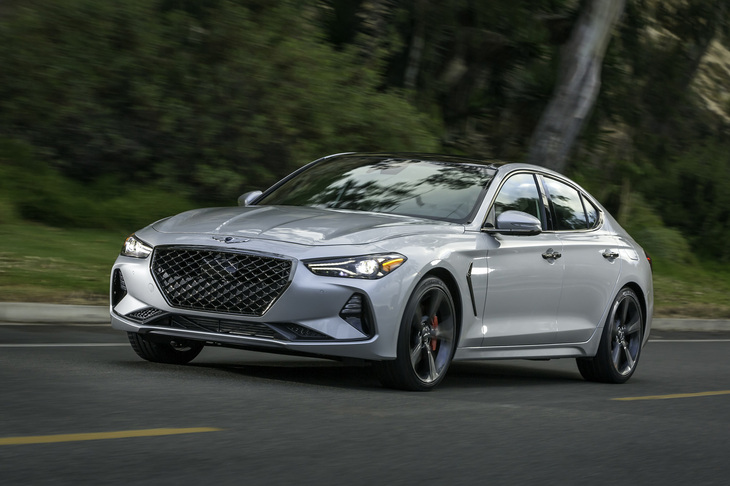 2019ノースアメリカン・カー・オブ・ザ・イヤーの乗用車部門でイヤーカーに輝いたヒョンデの「ジェネシスG70」。