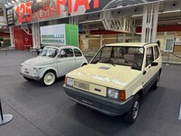 トリノ自動車博物館（MAUTO）は、前回に続き中央ホールに写真のブースを設営。2024年11月に同館で始まるフィアット創業125年記念企画展を告知した。