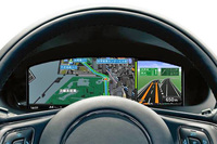 メーターパネルは、全体が12.3インチの液晶モニターになっている。