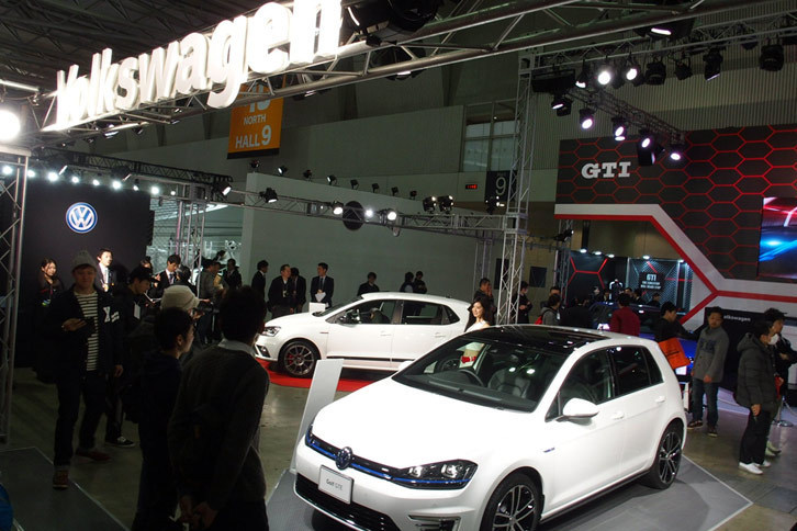 フォルクスワーゲンブースの様子。