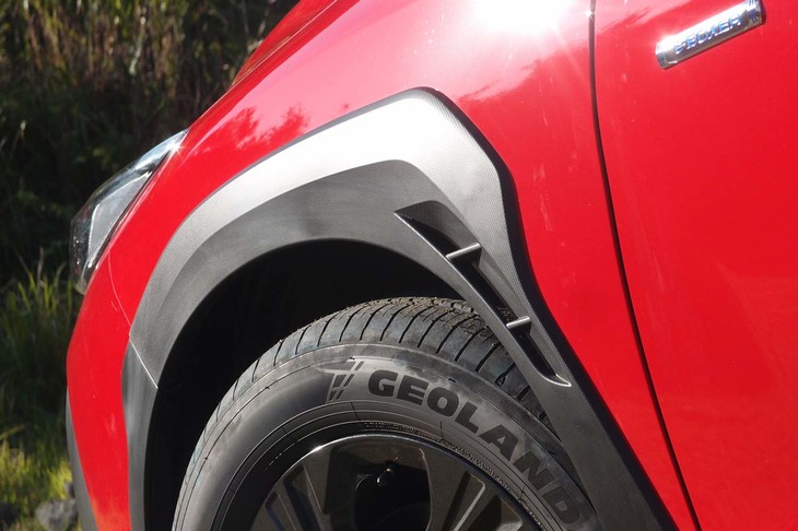 スバル・クロストレック（フロントホイールのプロテクター）