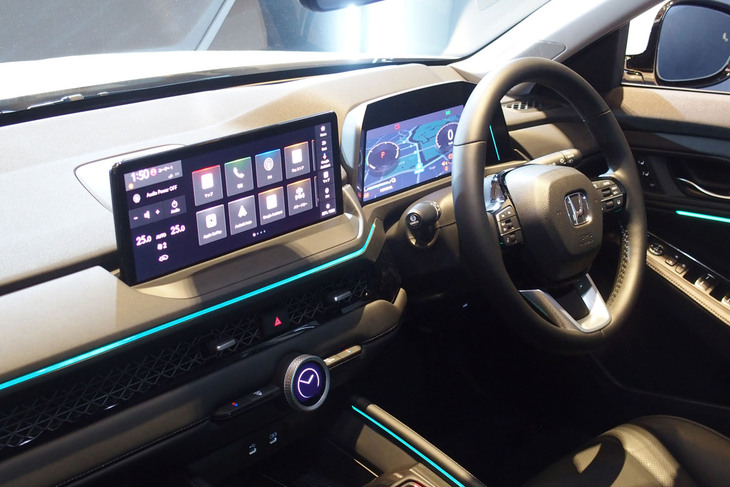新型「アコード」の運転席。ホンダ車で初となるGoogle搭載のインフォテインメントシステムが採用される。