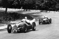 1950年の開幕戦となったイギリスGPより、ジュゼッペ・ファリーナの駆る「アルファ・ロメオ158」。