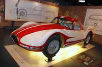 トリノ自動車博物館の常設展にある1954年「フィアット・トゥルビーナ」。2020年筆者撮影。