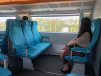 【写真12】いつ乗っても水色のカバーが。