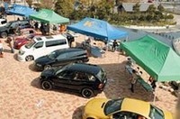 昨年のイベント風景から。さまざまなオーディオコンテストに出場した各ショップのデモカーが聴ける絶好の機会でもある。