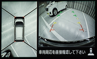 「アラウンドビューモニター」の表示イメージ。
    