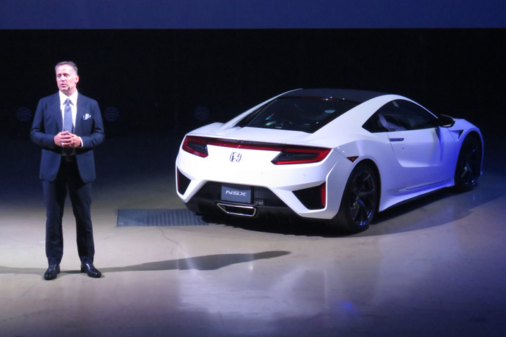 新型「NSX」のLPL（ラージ・プロジェクト・リーダー）を務めるテッド・クラウス氏。