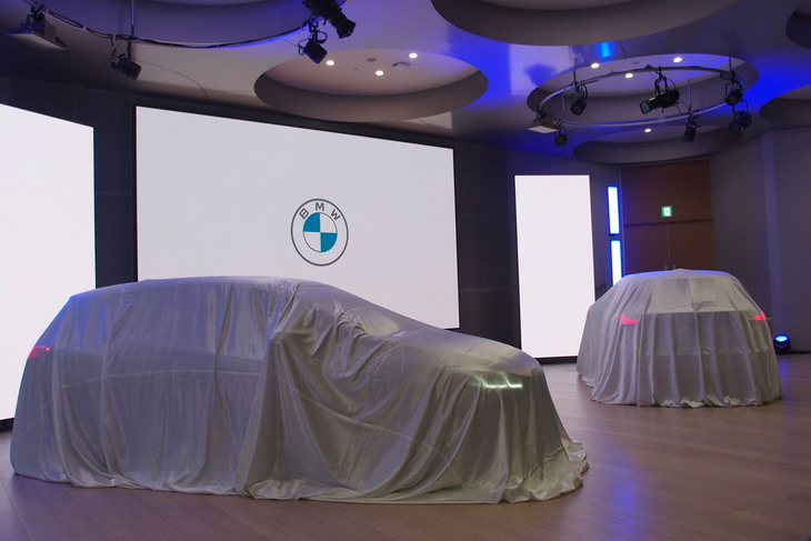 東京・お台場で行われた「BMW 2シリーズ アクティブツアラー」発表会の様子。