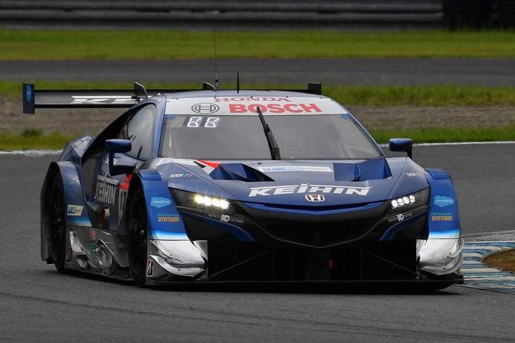 今季2勝目を手にした塚越広大／ベルトラン・バゲット組のNo.17 KEIHIN NSX-GT。（写真提供 GTA）