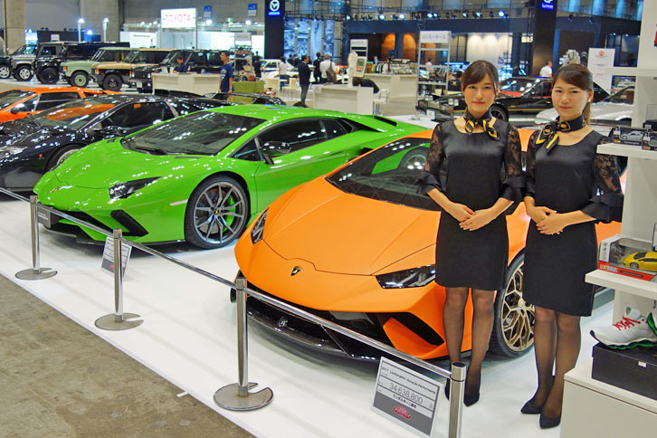 ランボルギーニ麻布ブースの様子。