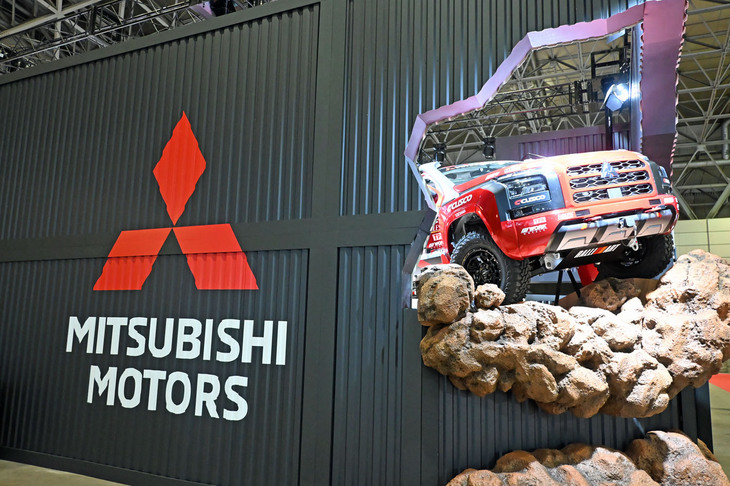 三菱ブースの外観。