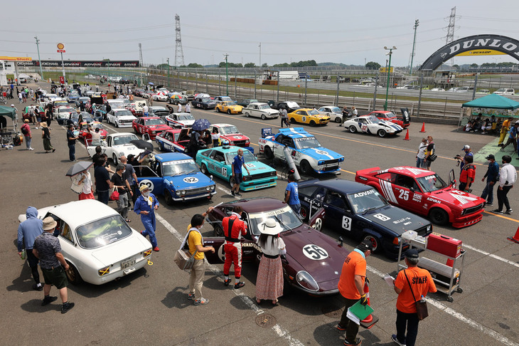 パドック風景。午前中は時折太陽が照りつけ、暑かった。