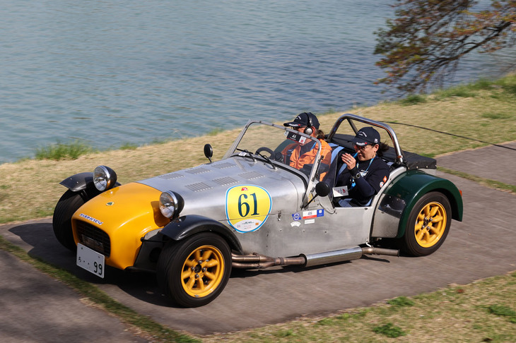 ラリーで総合1位に輝いた1973年「ケータハム1600GT」。