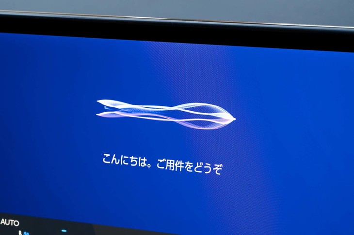 「ヘイ、レクサス」で起動する音声アシスタント機能を搭載（掛け声は変更可能）。カーナビの目的地入力などを任せられる。