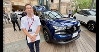 新型「キックス」の開発リーダーを務めた山本哲也さん。東京・六本木で開催された新車発表会の会場で直撃した。