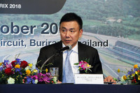 タイの観光スポーツ省事務次官であるポーンパヌ・サウェータルン氏。ホスト国として、MotoGPの成功に向けた意気込みを語った。