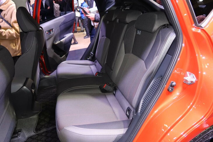 スバル・インプレッサ プロトタイプ STIパーツ装着車（リアシート）