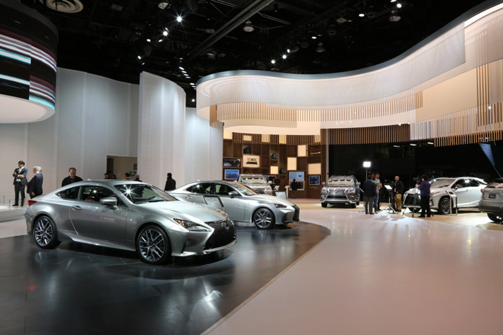 レクサスブースの様子。