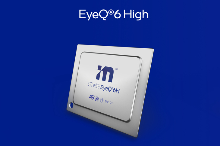 34TOPSの演算能力を有する「EyeQ6 High」。ハンズオフ走行を可能にする高性能ADASなどへの採用が考えられている。