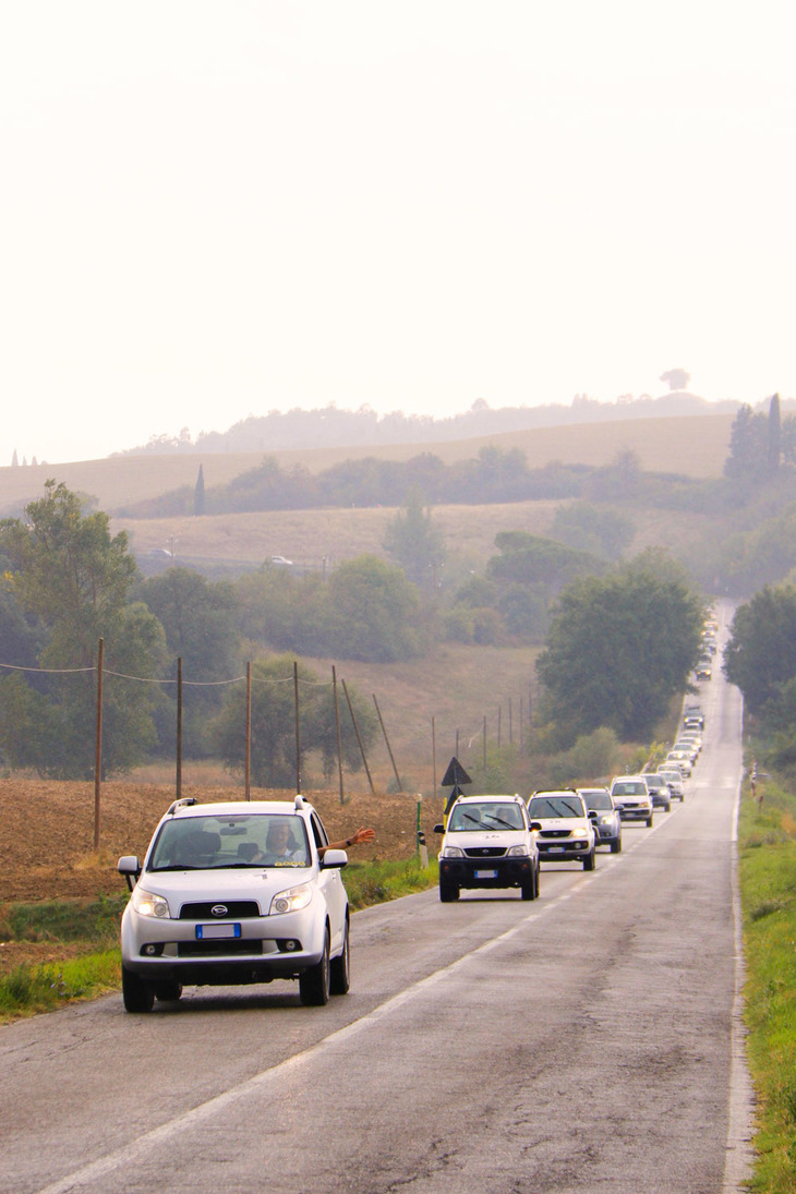 当日の天気は曇りのち雨、ときどき晴れ。「テリオス」の全天候性を堪能できる絶好の空模様となった。