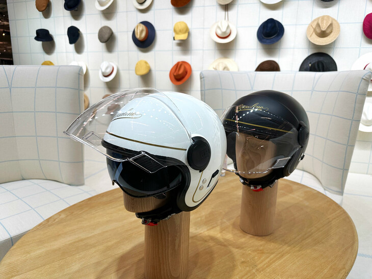 ボルサリーノのライセンスによるノーランの二輪用ヘルメットが。