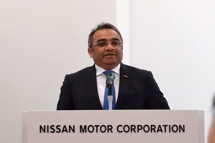 日産のアライアンスSVP、アシュワニ・グプタ氏。同社のLCV（ライトコマーシャルビークル）事業について、今後の見通しを説明した。
