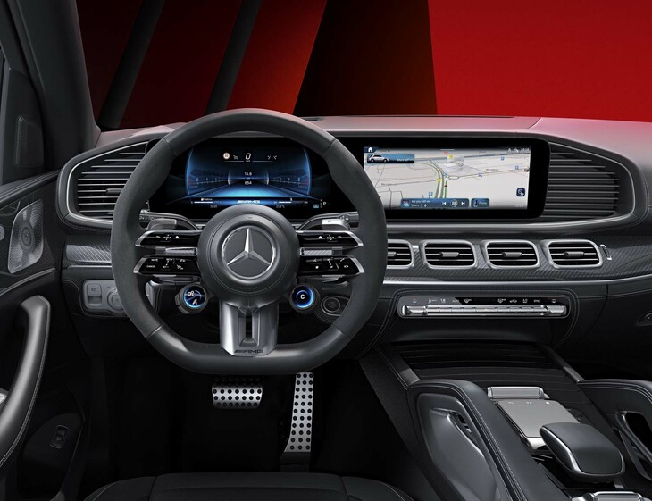 「AMG GLE53 4MATIC＋」のインテリア。