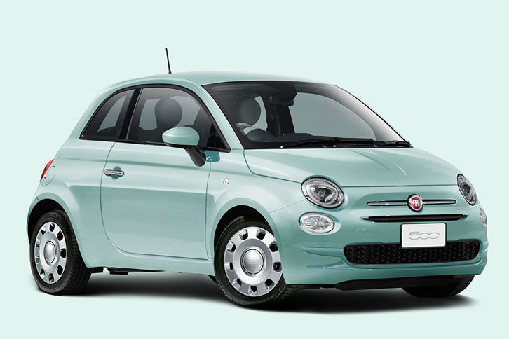 「フィアット500ツインエア」。写真はビッグマイナーチェンジを受けた現行モデル。