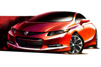 ホンダ、次期型「シビック」を出展【デトロイトショー2011】