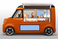 軽自動車用のFFプラットフォームを利用した移動販売車で、カウンターテーブルやガルウイングドア、デジタルサイネージなどを備えている。