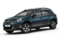 「プジョー2008 CROSSCITY」。写真のボディーカラーは新色の「エメラルド・クリスタル」。