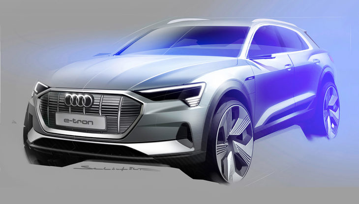 アウディe-tron（デザインスケッチ）
