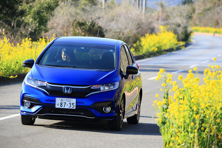 内房なぎさラインが終わり、いよいよ房総フラワーラインへ。名前のとおり季節の花々が咲き誇る道で、この日は黄色い菜の花が沿道を飾っていた。