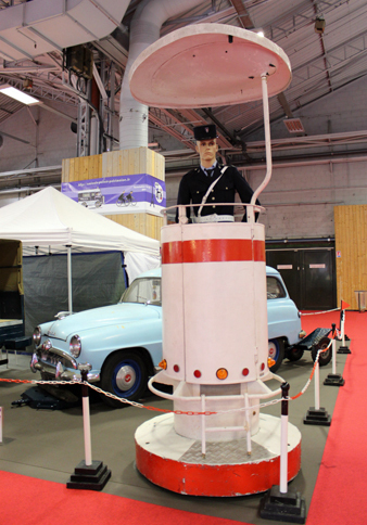 1970年代まで使われていたという交通監視塔。